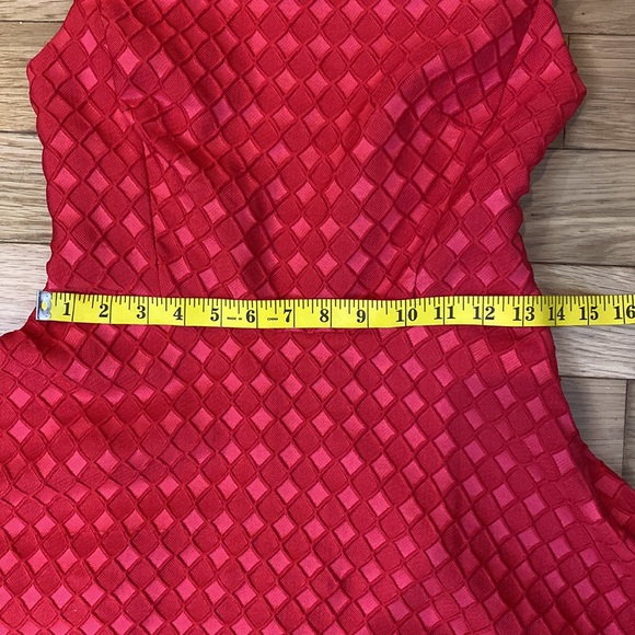 Anthropologie Moulinette Soeurs Minette red silk blend midi dress size 2 - Picture 16 of 17